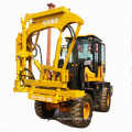 Loaded High Efficiency Drilling Guardrail Pile Driver